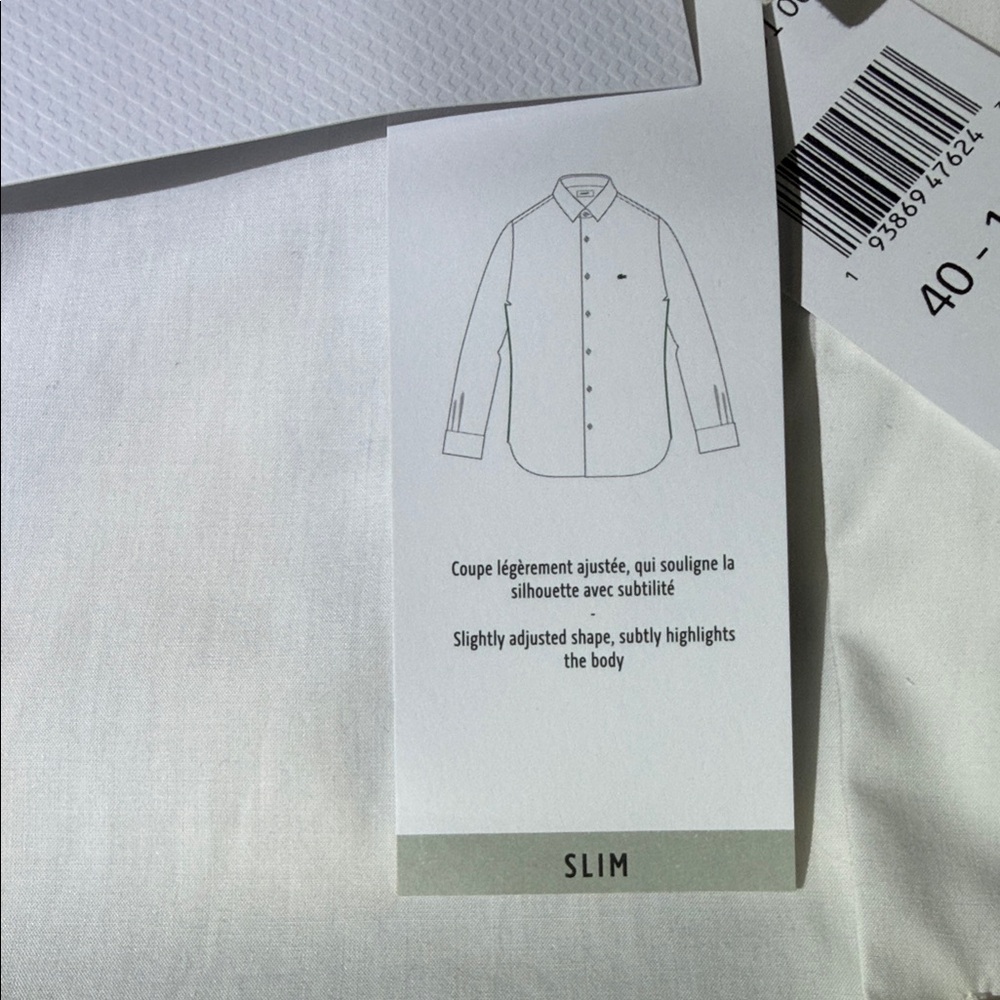 Lacoste Men's Elegant White Dress Shirt - Picture 6 of 13